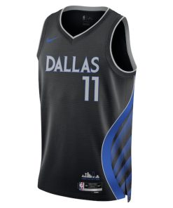 Alternative view of Kyrie Irving Dallas Mavericks Nike Unisex 2025/26 Swingman Jersey - Black - City Edition
