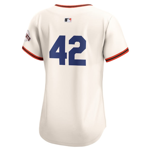 San Francisco Giants Nike Women's 2024 Jackie Robinson Day Home Limited Jersey?ยจC Cream - Image 3
