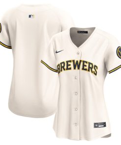 Milwaukee Brewers Nike Women's Home Limited Jersey - Cream