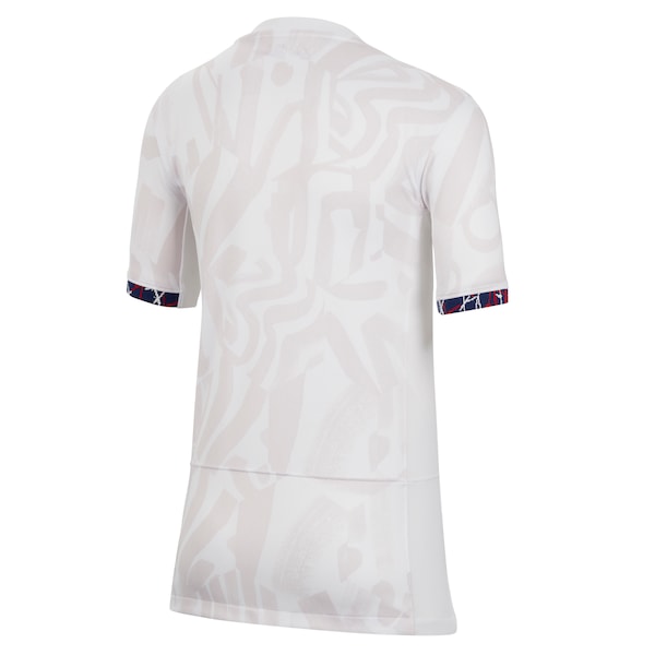 France Women's National Team Nike Youth 2023 Away Stadium Replica Jersey - White - Image 3