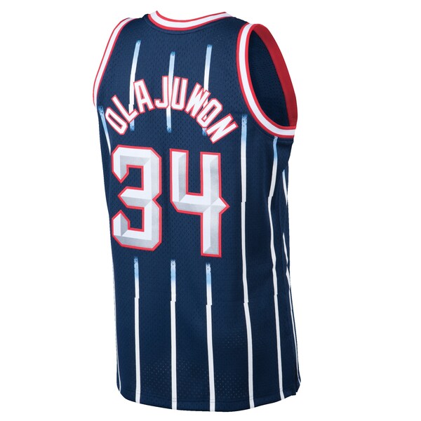 Hakeem Olajuwon Houston Rockets 1996/97 Hardwood Classics Swingman Jersey - Navy - Image 3