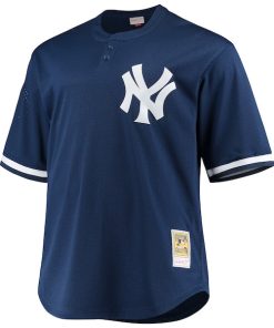 Alternative view of Derek Jeter New York Yankees Big & Tall Batting Practice Replica Player Jersey - Navy