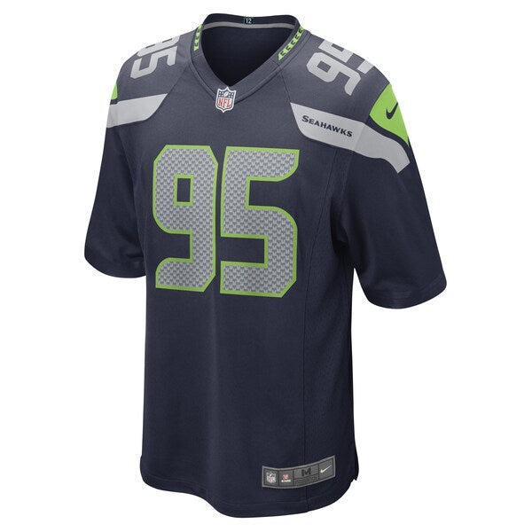 Myles Adams Seattle Seahawks Nike Game Player Jersey - College Navy - Image 3