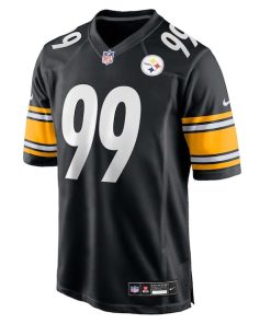 Alternative view of Derrick Harmon Pittsburgh Steelers Nike 2025 NFL Draft First Round Pick  Game Jersey - Black
