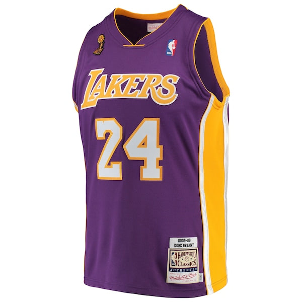 Kobe Bryant Los Angeles Lakers 2008/09 Hardwood Classics Authentic Jersey - Purple - Image 2