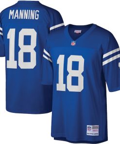 Alternative view of Peyton Manning Indianapolis Colts Legacy Replica Jersey - Royal/White