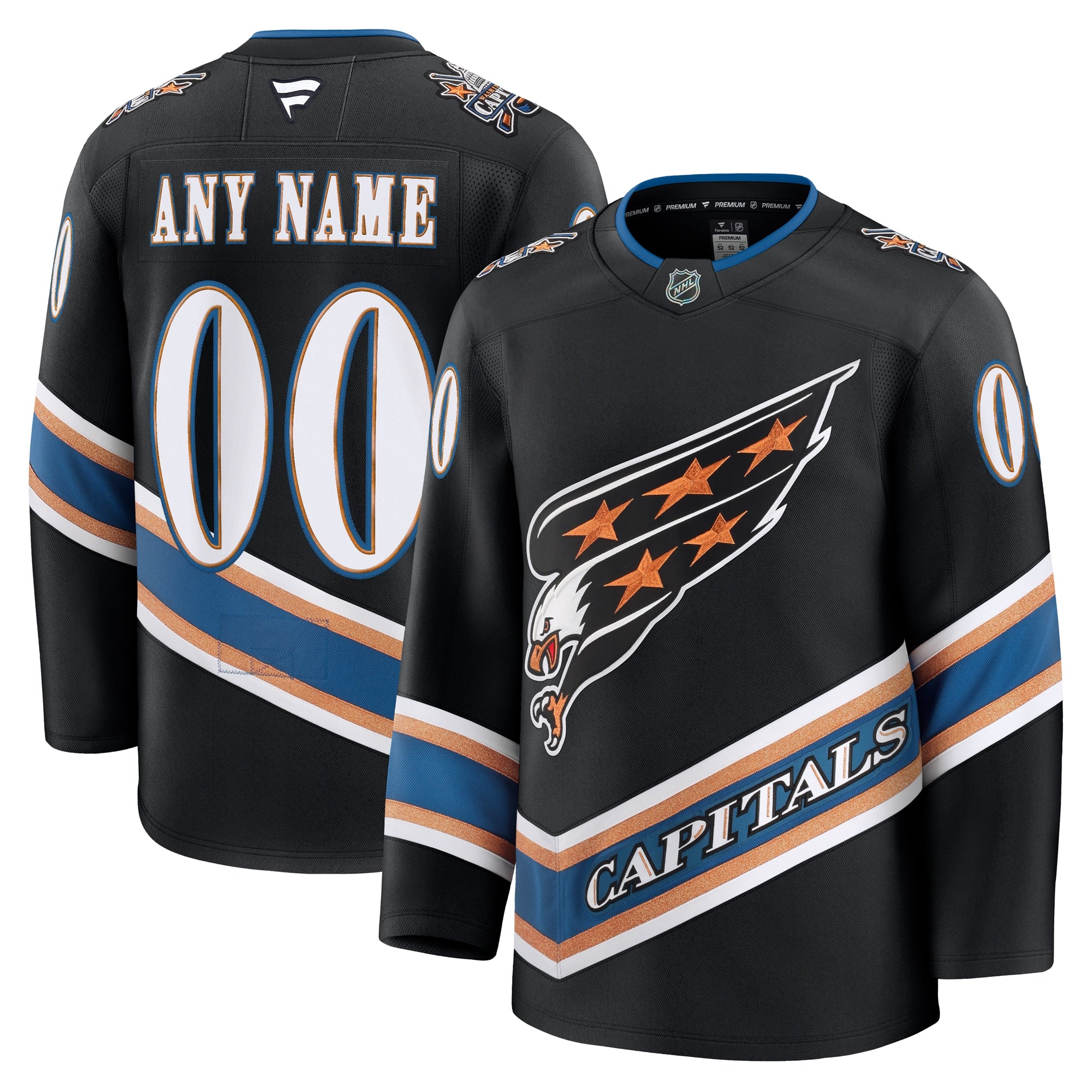Washington Capitals Away Premium Custom Jersey - White/Red/Black - Image 11