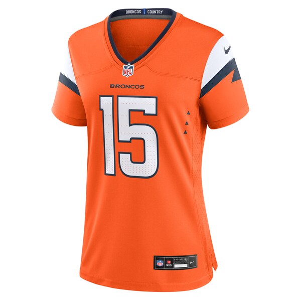 Nik Bonitto Denver Broncos Nike Women's Team Game Jersey - Orange - Image 2