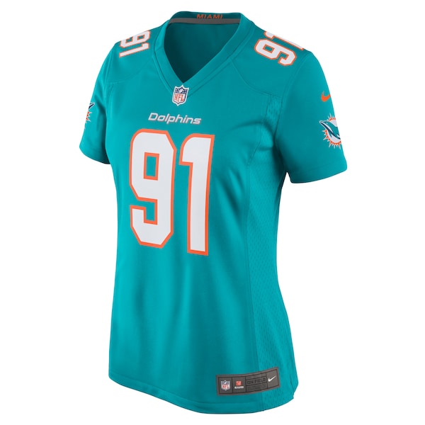 Emmanuel Ogbah Miami Dolphins Nike Women's Game Jersey - Aqua - Image 2