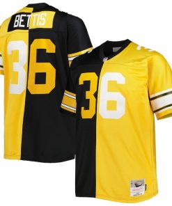 Jerome Bettis Pittsburgh Steelers Big & Tall Split Legacy Retired Player Replica Jersey - Black/Gold