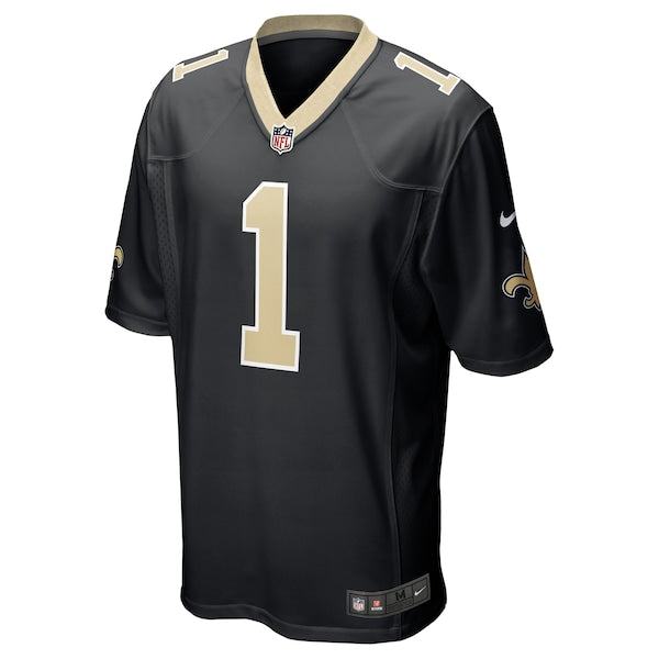Number 1 Groom New Orleans Saints Nike Game Jersey - Black - Image 2