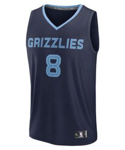 Alternative view of Jaren Jackson Jr. Memphis Grizzlies  Fast Break Replica Jersey - Navy - Icon Edition