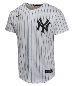 Alternative view of New York Yankees Nike Youth Home Game Jersey - White