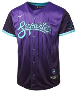Alternative view of Arizona Diamondbacks Nike Youth 2025 City Connect Limited Jersey - Purple