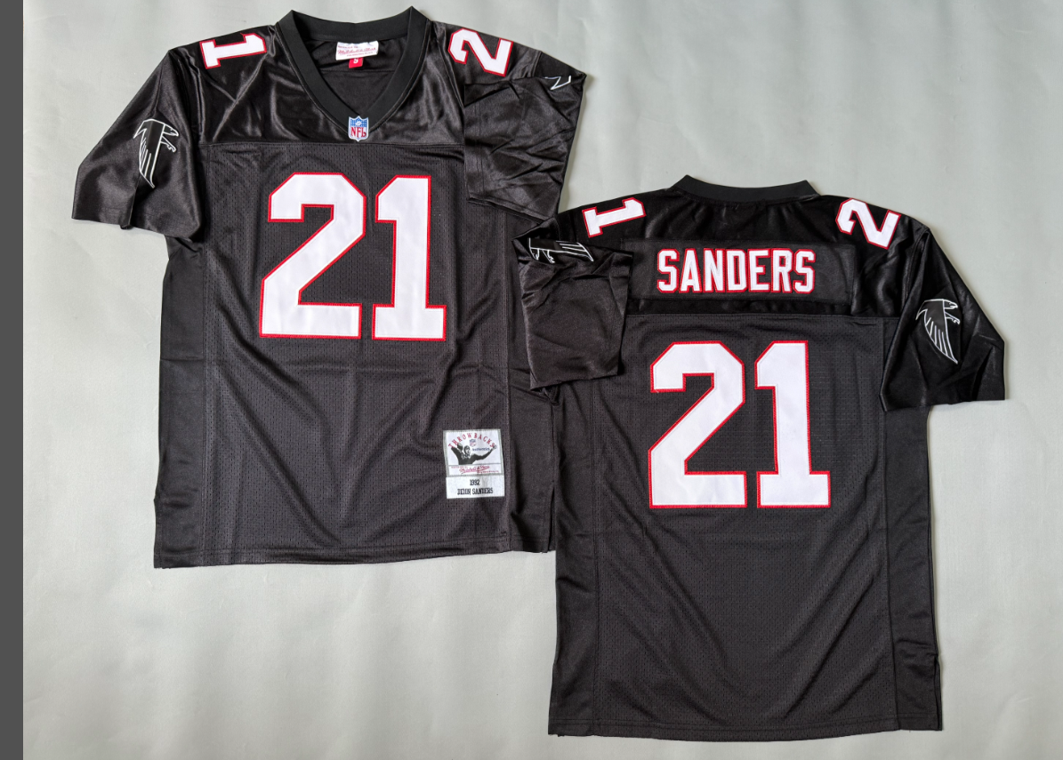 Deion Sanders Atlanta Falcons Authentic Throwback Retired Player Jersey