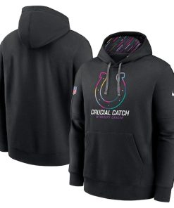 Indianapolis Colts Nike 2024 NFL Crucial Catch Club Pullover Hoodie - Black