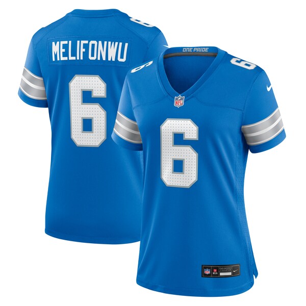 Ifeatu Melifonwu Detroit Lions Nike Women's Team Game Jersey - Blue - Image 2