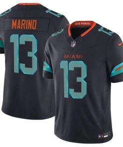 Dan Marino Miami Dolphins Nike 2025 RIVALRIES Vapor Limited Jersey - Pitch Blue