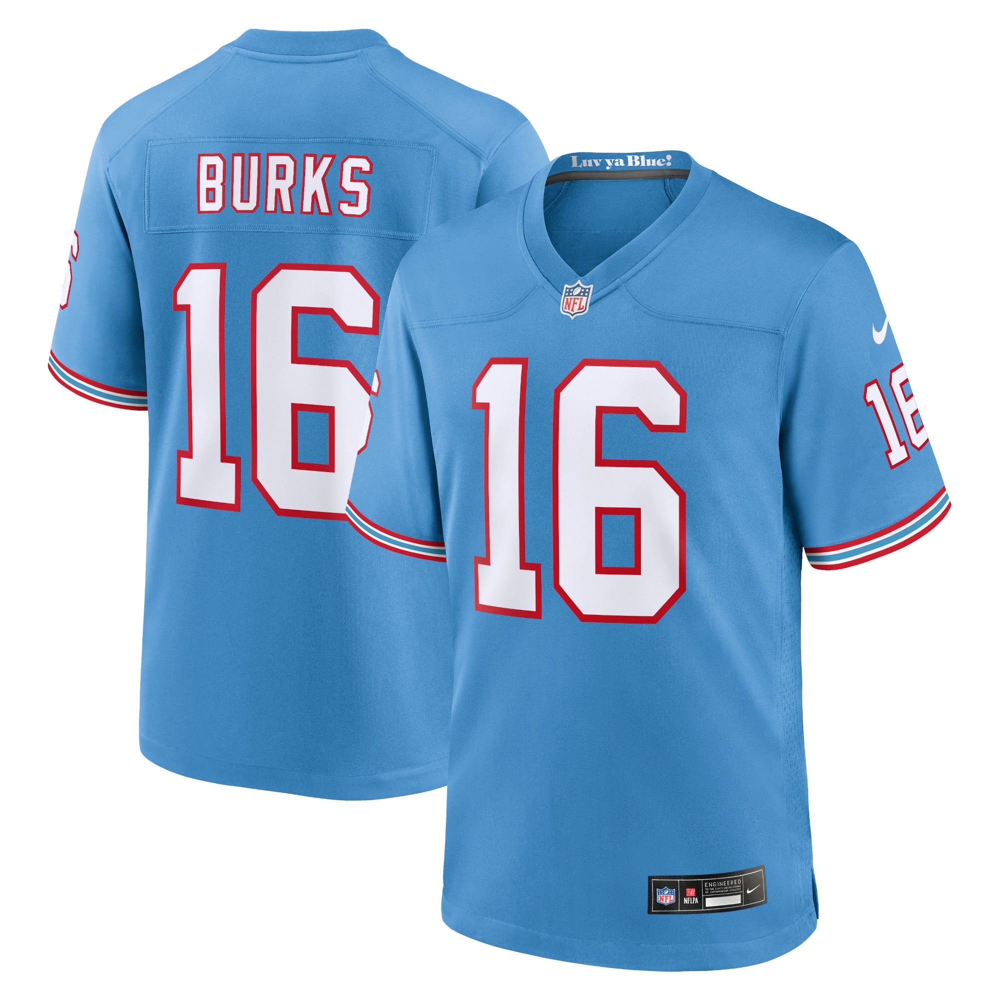 Treylon Burks Tennessee Titans Nike Player Game Jersey - Navy/Light Blue - Image 6