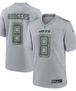 Aaron Rodgers New York Jets Nike Atmosphere Fashion Game Jersey - Heather Gray