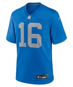 Alternative view of Jared Goff Detroit Lions Nike Alternate Game Jersey -  Blue