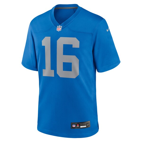 Jared Goff Detroit Lions Nike Alternate Game Jersey - Blue - Image 2