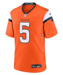 Alternative view of Trent Sherfield Sr. Denver Broncos Nike Team Game Jersey -  Orange