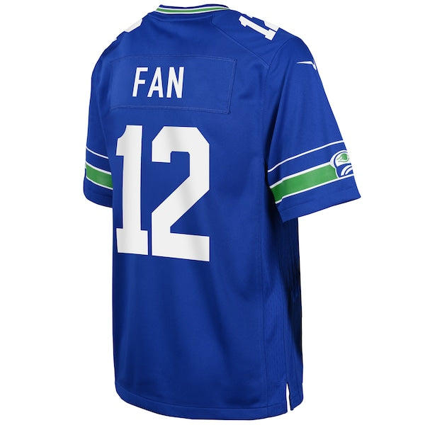 12th Fan Seattle Seahawks Nike Youth Game Jersey - Royal - Image 3