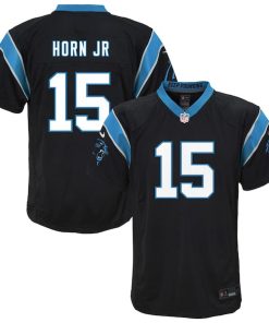 Jimmy Horn Jr. Carolina Panthers Nike Youth Team Game Jersey - Black
