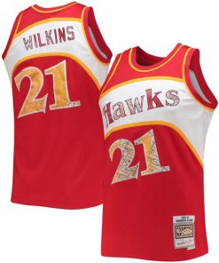 Dominique Wilkins Atlanta Hawks 1986/87 Hardwood Classics NBA 75th Anniversary Diamond Swingman Jersey - Red