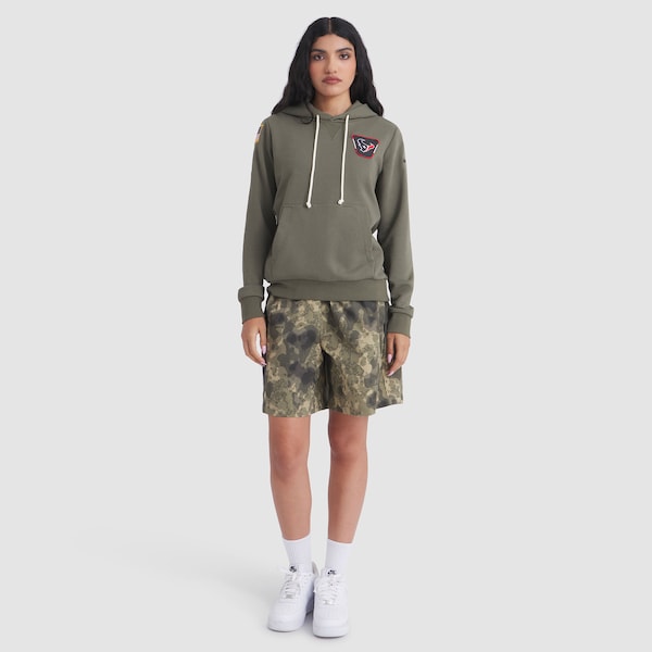 Houston Texans Nike Women's 2025 Salute to Service Sideline Standard Issue Dri-FIT Hoodie - Olive - Image 3