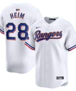 Jonah Heim Texas Rangers Nike 2024 Gold Collection Limited Player Jersey?¨C White