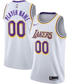 Los Angeles Lakers Nike 2020/21 Swingman Custom Jersey - Association Edition - White