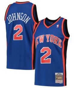 Larry Johnson New York Knicks 1998/99 Hardwood Classics Swingman Jersey - Blue