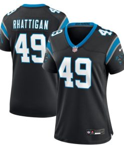 Alternative view of Jon Rhattigan Carolina Panthers Nike Women's  Game Jersey -  Black