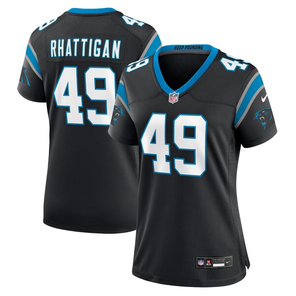 Jon Rhattigan Carolina Panthers Nike Women's Game Jersey - Black - Image 2