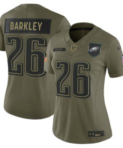 Saquon Barkley Philadelphia Eagles Nike Women's 2025 Salute to Service Limited Jersey - Olive
