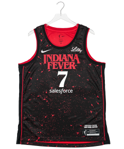 Adult Indiana Fever #7 Aliyah Boston Stranger Things Rebel Swingman Jersey - Rebel Edition - Black