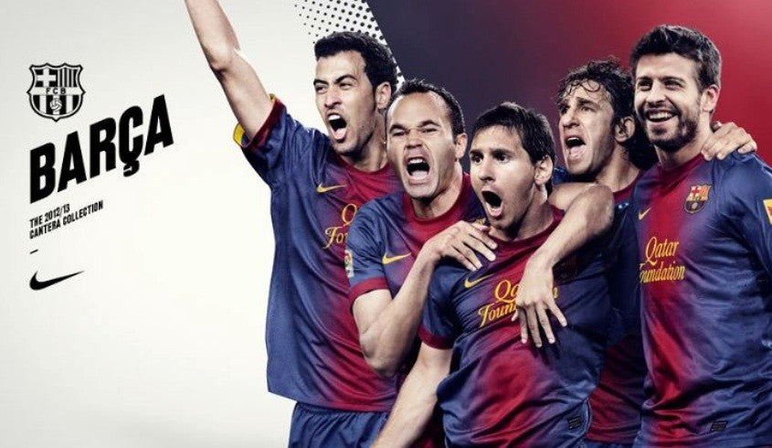 Barcelona 2012-13 Home Vintage Jersey - Image 4
