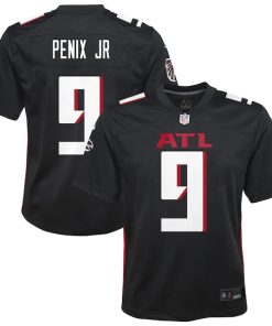 Michael Penix Jr. Atlanta Falcons Nike Youth Team Game Jersey - Black