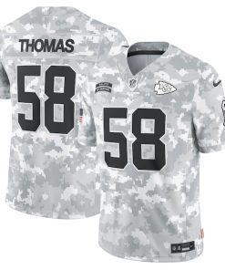 Derrick Thomas Kansas City Chiefs Nike 2024 Salute to Service Retired Player Limited Jersey - Arctic Camo