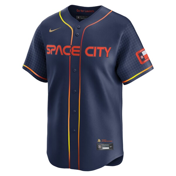 Yordan Alvarez Houston Astros Nike City Connect Limited Player Jersey - Navy - Image 2