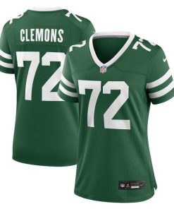 Alternative view of Micheal Clemons New York Jets Nike Women's Team Game Jersey - Legacy Green