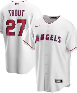 Mike Trout Los Angeles Angels Nike Youth Alternate Replica Player Jersey - White