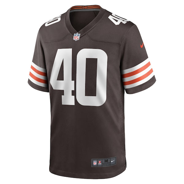 Matthew Adams Cleveland Browns Nike Team Game Jersey - Brown - Image 2