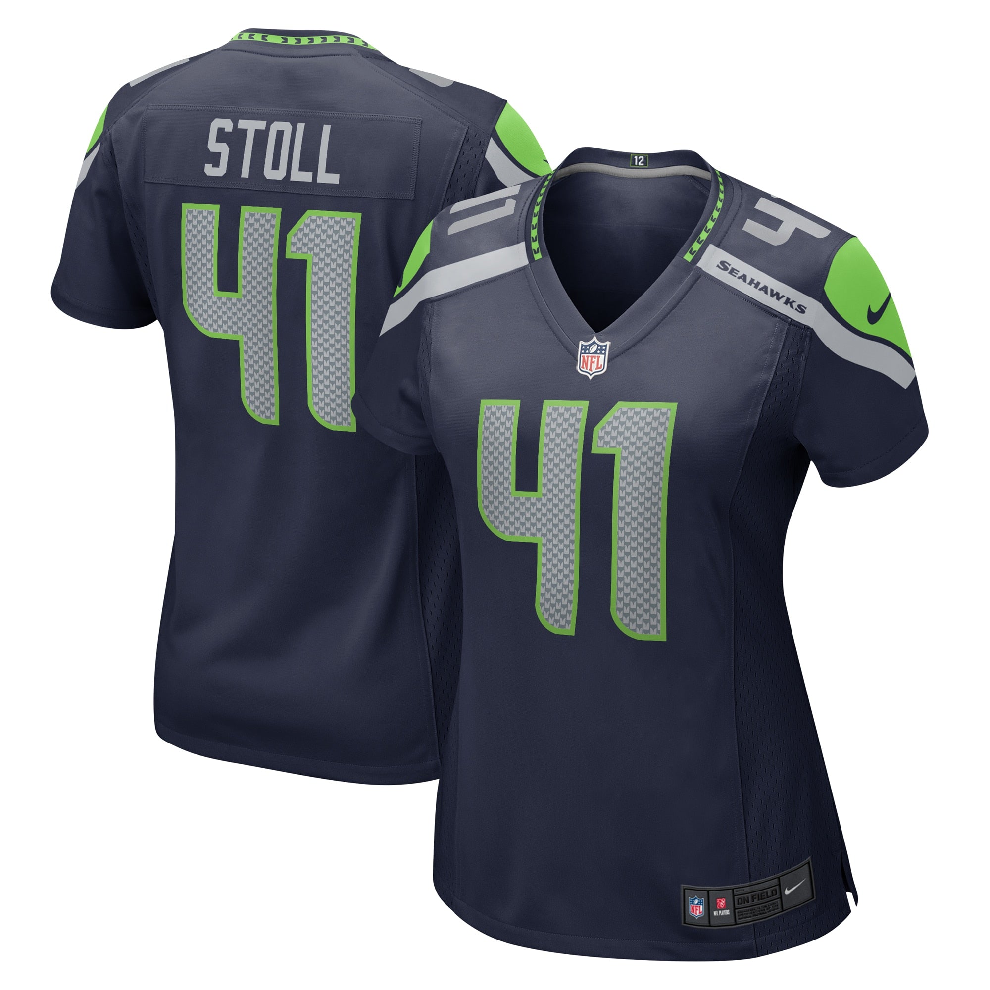 Chris Stoll Seattle Seahawks Nike Women's Team Game Jersey - College Navy/Navy - Image 13
