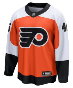 Alternative view of Trevor Zegras Philadelphia Flyers  Home Breakaway Jersey - Orange