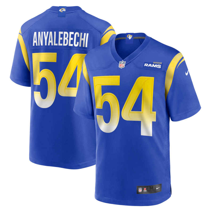Kelechi Anyalebechi Los Angeles Rams Nike Game Jersey - Royal