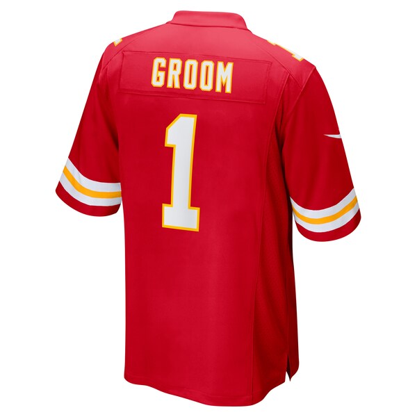 Number 1 Groom Kansas City Chiefs Nike Game Jersey - Red - Image 3