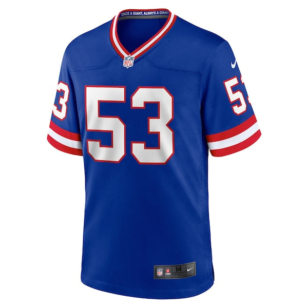 Harry Carson New York Giants Nike Classic Retired Player Game Jersey - Royal - Image 2